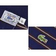 画像2: 70’ｓ〜【ビンテージ】IZOD【ラコステ】【紺×茶ｘ白】ボーダー【ロンＴ】【サイズＬ】<br> (2)