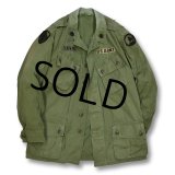 【ビンテージ】【60's】【米軍実物】初期型 1st【ジャングルファティーグジャケット】ノンリップ【ファティーグシャツ】 