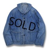 40's【ビンテージ】【米軍実物】【U.S.NAVY】【ショールカラー】【デニムカバーオール】 