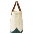 画像4: 80's【ビンテージ】【L.L.bean】【レザーハンドル】【エルエルビーン】生成りｘ緑【キャンバス】【トートバッグ】【キャンパストート】 