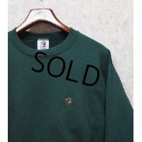 程度良好!! 90's【USA製】【ビンテージ】【Duck Head】【緑】【ロゴ刺繍】【スウェット】【サイズＭ】 
