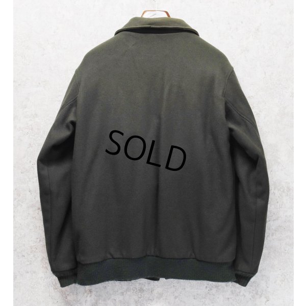 画像3: 【USA製】【ビンテージ】【ＬＬビーン】【L.L.bean】オリーブ【裏地チェック】【ウールブルゾン】【サイズＬ】 