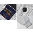 画像2: 90's【USA製】【ビンテージ】【HILTON】【グレー×黒】【ヘンリーネックスウェット】Ｍ<br> (2)