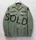 【60's】【米軍実物】【ビンテージ】【U.S.ARMY】【OG107】【ユーティリティシャツ】【15 1/2×35】 