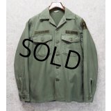 【60's】【米軍実物】【ビンテージ】【U.S.ARMY】【OG107】【ユーティリティシャツ】【15 1/2×35】 