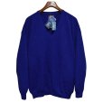 画像1: デッドストック【ビンテージ】【ALPACA GOLF】 アルパカゴルフ【青】【アルパカ】【Vネックセーター】サイズXL<br> (1)