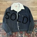 【70s~】【USA製】ビンテージ【Levis】リーバイス BIG-E【黒】ビッグＥ 裏ボア付き【コーデュロイジャケット】ボアジャン【US40】 