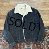 【70s~】【USA製】ビンテージ【Levis】リーバイス BIG-E【黒】ビッグＥ 裏ボア付き【コーデュロイジャケット】ボアジャン【US40】 