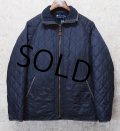 【ラルフローレン】【POLO ralph lauren】【ネイビー】中綿入り【キルティングジャケット】【サイズＭ】 