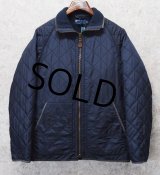 【ラルフローレン】【POLO ralph lauren】【ネイビー】中綿入り【キルティングジャケット】【サイズＭ】 