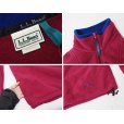 画像2: ほぼ未使用 90's【USA製】【ビンテージ】L.L.Bean【ＬＬビーン】【エンジ】【ハーフジップ】【フリース】プルオーバーフリース レディース古着【サイズW-S】<br> (2)