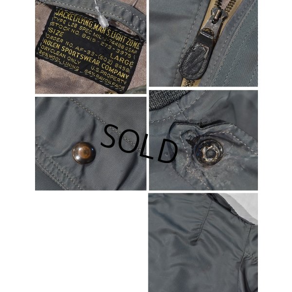画像2: 50's【米軍実物】【USAF】ビンテージ【7448B】ROLEN SPORTSWEAR社製【L-2B】【フライトJKT】【サイズL】 