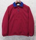 ほぼ未使用 90's【USA製】【ビンテージ】L.L.Bean【ＬＬビーン】【エンジ】【ハーフジップ】【フリース】プルオーバーフリース レディース古着【サイズW-S】 