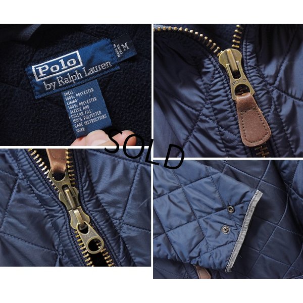 画像2: 【ラルフローレン】【POLO ralph lauren】【ネイビー】中綿入り【キルティングジャケット】【サイズＭ】 