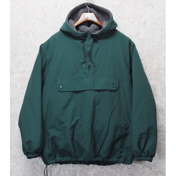画像1: オールド【J-crew】ジェイクルー 【緑】【裏フリース】【アノラックパーカー】【サイズXL】 