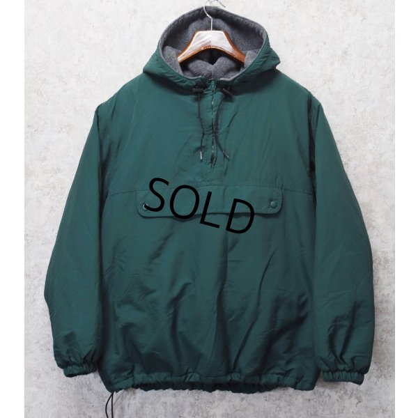 画像1: オールド【J-crew】ジェイクルー 【緑】【裏フリース】【アノラックパーカー】【サイズXL】 