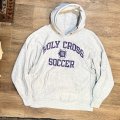 【80's】【USA製】【ビンテージ】【チャンピオン】【Champion】HOLY CROSS〜　【トリコタグ】【グレー】【リバースウィーブパーカー】【サイズL】 