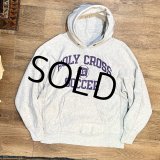 【80's】【USA製】【ビンテージ】【チャンピオン】【Champion】HOLY CROSS〜　【トリコタグ】【グレー】【リバースウィーブパーカー】【サイズL】 