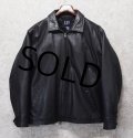 【ビンテージ】【GAP】【ギャップ】【ブラック】【レザージャケット】【サイズＬ】 