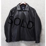 【ビンテージ】【GAP】【ギャップ】【ブラック】【レザージャケット】【サイズＬ】 