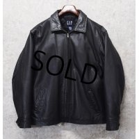 【ビンテージ】【GAP】【ギャップ】【ブラック】【レザージャケット】【サイズＬ】 