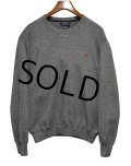 【ラルフローレン】POLO RALPH LAUREN【チャコール】【コットンセーター】【サイズXL】 