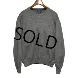 【ラルフローレン】POLO RALPH LAUREN【チャコール】【コットンセーター】【サイズXL】 