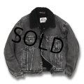 【USA製】90’s ビンテージ【Levis】リーバイス【AUTHENTIC】【オールブラック】ボア付きジャケット【サイズＭ】 