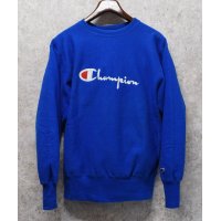 90's USA製【champion】ビンテージ【チャンピオン】【リバースウィーブ】【青】【スウェット】【サイズＬ】 