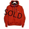 90's~ デッドストック【POLO SPORT】【ポロスポーツ】【ビンテージ】【ラルフローレン】赤×黒【ハーフジップフリースパーカー】【フリースアノラックパーカー】【サイズＭ】 