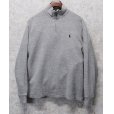 画像1: 【ラルフローレン】POLO RALPH LAUREN【グレー】【無地】【ハーフジップ】【コットンセーター】【サイズM】 <br> (1)
