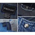 画像2: 【ビンテージ】【NORTH BAY】【ノースベイ】【デニム×袖グレー切替】中綿入り【スタジャン】【サイズM】<br> (2)
