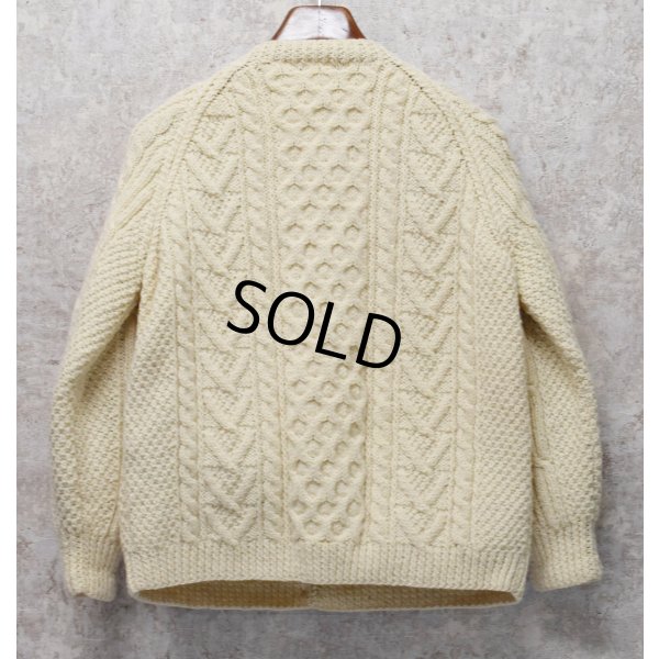 画像3: ビンテージ【アイルランド製】【JOHN MOLLOY】ジョンモロイ 【アランカーディガン】サイズW-L程度【レディース古着】 