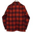画像3: 程度良好!!【USA製】70’ｓ【ビンテージ】【ペンドルトン】Pendleton【赤×黒】【オンブレチェック】【ウールシャツ】【サイズＬ】<br> (3)