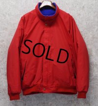 80’ｓ~【USA製】【ビンテージ】【REI】【アールイーアイ】【赤ナイロンｘ裏地青フリース】【ゴアテックスブルゾン】【サイズＸＬ】 