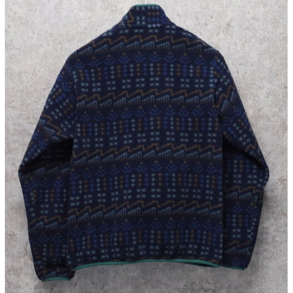 画像3: ビンテージ【パタゴニア】patagonia【青ｘ緑】【総柄】ライトウェイト シンチラ スナップT プルオーバー 【サイズM】 