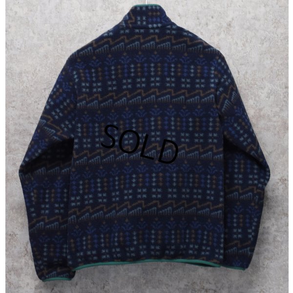 画像3: ビンテージ【パタゴニア】patagonia【青ｘ緑】【総柄】ライトウェイト シンチラ スナップT プルオーバー 【サイズM】 
