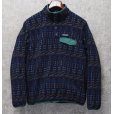 画像1: ビンテージ【パタゴニア】patagonia【青ｘ緑】【総柄】ライトウェイト シンチラ スナップT プルオーバー 【サイズM】<br> (1)
