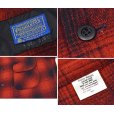 画像2: 程度良好!!【USA製】70’ｓ【ビンテージ】【ペンドルトン】Pendleton【赤×黒】【オンブレチェック】【ウールシャツ】【サイズＬ】<br> (2)