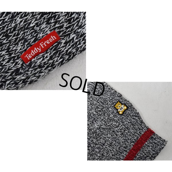 画像2: 【ビンテージ】【Teddy Fresh】スヌーピー【黒x白xリブ赤ライン】【セーター】