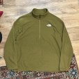 画像1: ビンテージ【ノースフェイス】【the north face】【オリーブ】ハーフジップフリース【ハーフジップカットソー】【サイズXL】<br> (1)