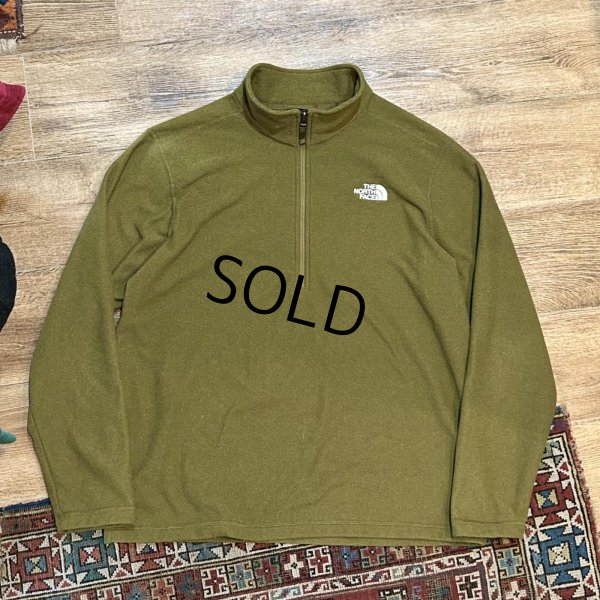 画像1: ビンテージ【ノースフェイス】【the north face】【オリーブ】ハーフジップフリース【ハーフジップカットソー】【サイズXL】 
