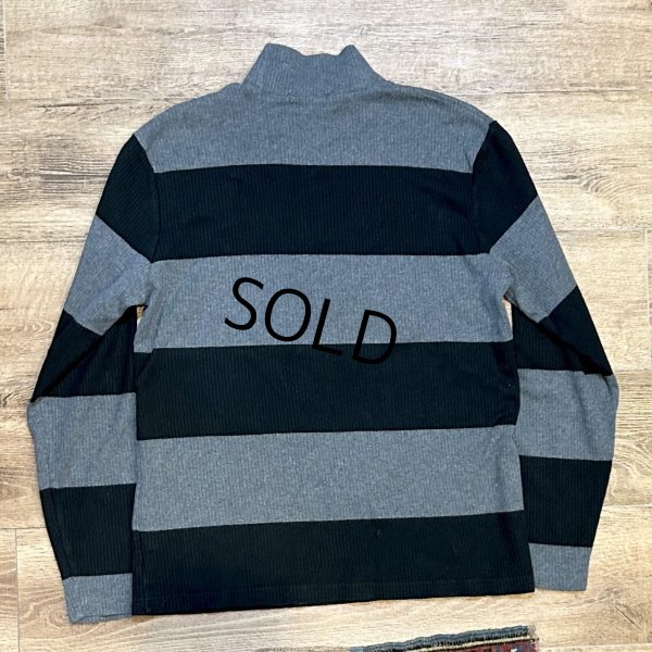 画像3: 【ラルフローレン】POLO RALPH LAUREN【黒xチャコール】ボーダー 針抜き【タートルネックロンT】【サイズM】