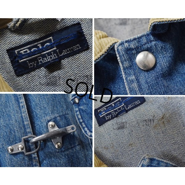 画像2: 90's【ビンテージ】【ラルフローレン】POLO RALPH LAUREN 【デニムジャケット】【ファイヤーマンジャケット】【サイズL】  