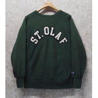 90's【USA製】【Champion】【チャンピオン】【リバースウィーブ】【ST.OLAF】【聖オラフカレッジ】【緑】【スウェット】【サイズL】