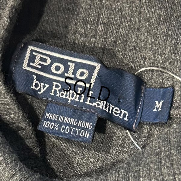 画像2: 【ラルフローレン】POLO RALPH LAUREN【黒xチャコール】ボーダー 針抜き【タートルネックロンT】【サイズM】