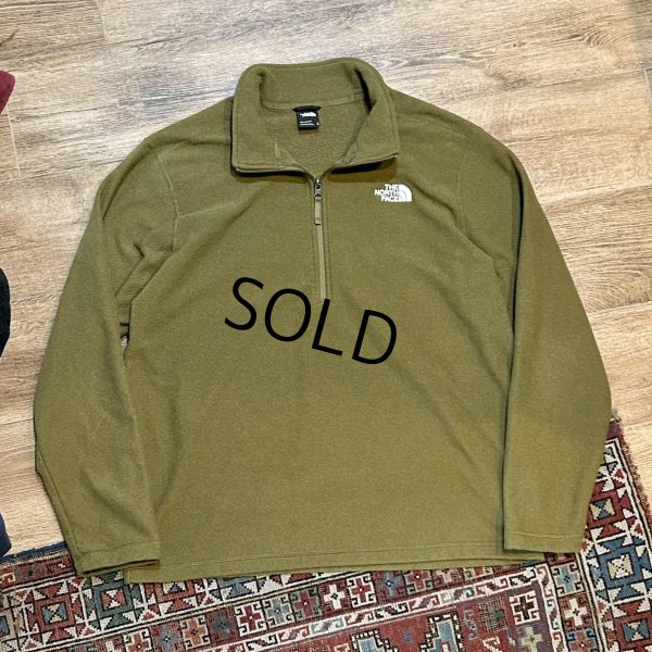 画像4: ビンテージ【ノースフェイス】【the north face】【オリーブ】ハーフジップフリース【ハーフジップカットソー】【サイズXL】 