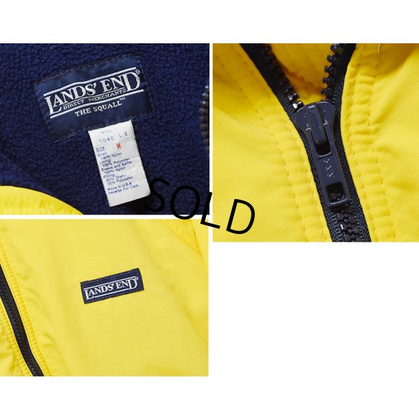 画像2: 【USA製】90's【ビンテージ】【ランズエンド】【LANDS' END】【裏フリース】【スコールジャケット】【サイズＭ】 