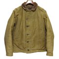 40's【ビンテージ】【米軍実物】【U.S.NAVY】【N-1】【バックステンシル入り】【デッキジャケット】【US38程度】 