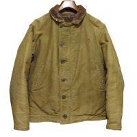 40's【ビンテージ】【米軍実物】【U.S.NAVY】【N-1】【バックステンシル入り】【デッキジャケット】【US38程度】 